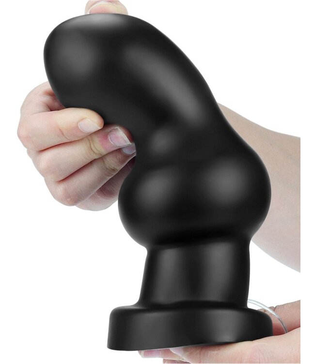 Rimba LoveToy - King Size Vibrating Anal Rammer 18 cm - Zwart