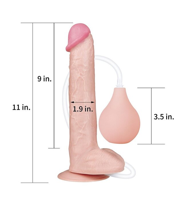 Rimba LoveToy - Squirt Extreme Dildo 28 cm - Nude