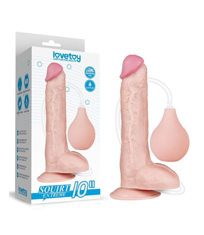 Rimba LoveToy - Squirt Extreme Dildo 25 cm - Nude