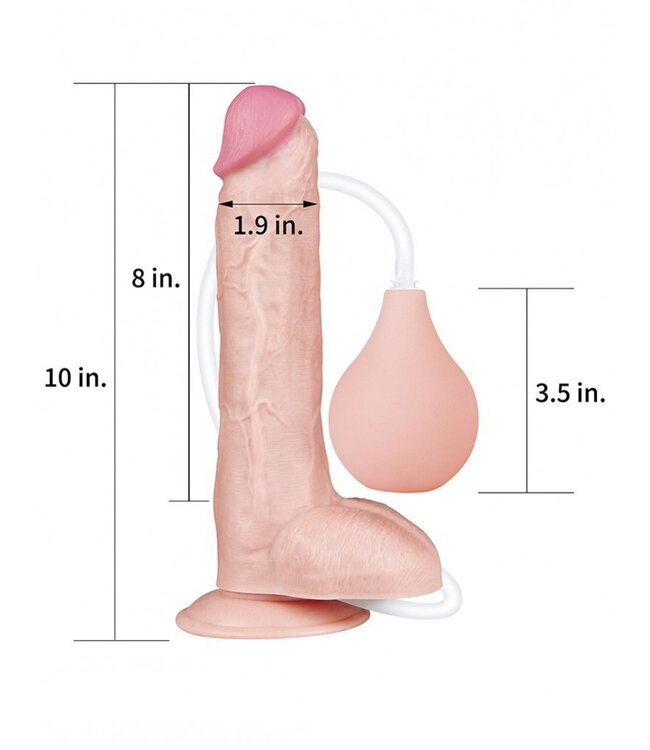 Rimba LoveToy - Squirt Extreme Dildo 25 cm - Nude