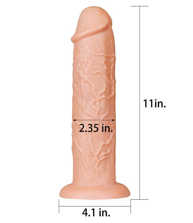Rimba LoveToy - Realistic Long Dildo 28 cm - Nude
