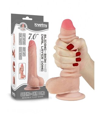 Rimba LoveToy - 7 inch Sliding Skin Dildo