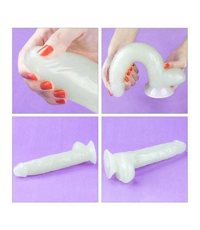 Rimba LoveToy - Lumino Play Dildo 26 cm - Glow in the Dark
