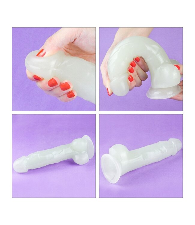 Rimba LoveToy - Lumino Play Dildo 21.5 cm - Glow in the Dark