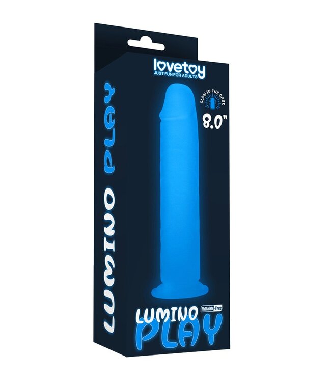 Rimba LoveToy - Lumino Play Dildo 21 cm - Glow in the Dark