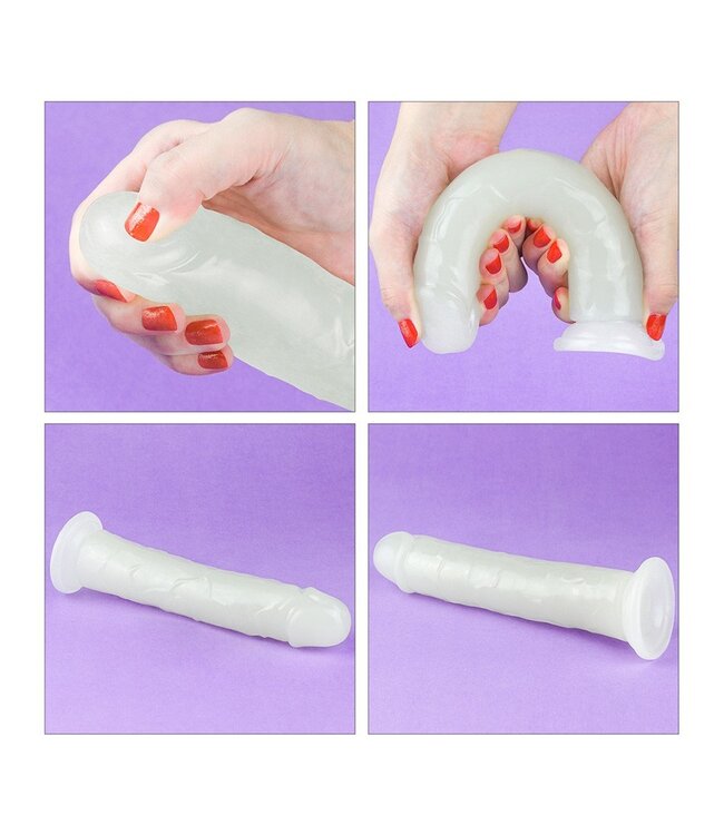 Rimba LoveToy - Lumino Play Dildo 21 cm - Glow in the Dark