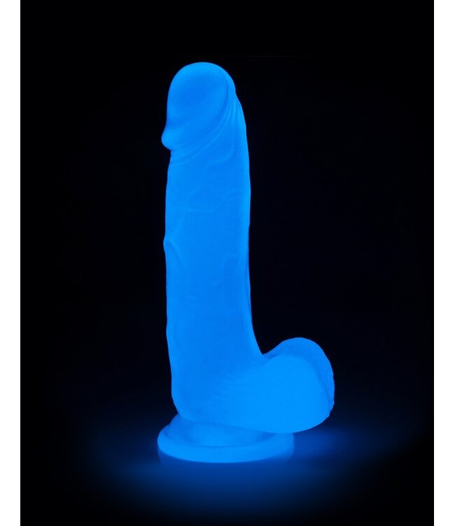 Rimba LoveToy - Lumino Play Dildo 19 cm - Glow in the Dark
