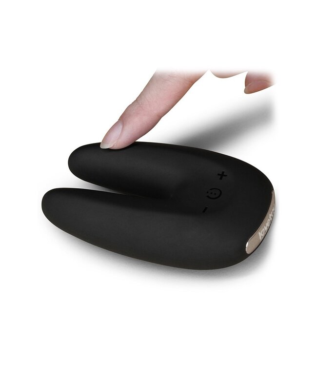 Rimba LoveToy - O-Sensual Rapture Twin - Clitoris of Tepel Vibrator - Zwart