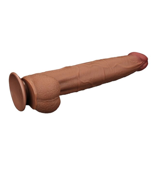 Rimba LoveToy - Sliding Skin Dildo 34 cm - Brown