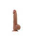 Rimba LoveToy - Sliding Skin Dildo 29 cm - Bruin