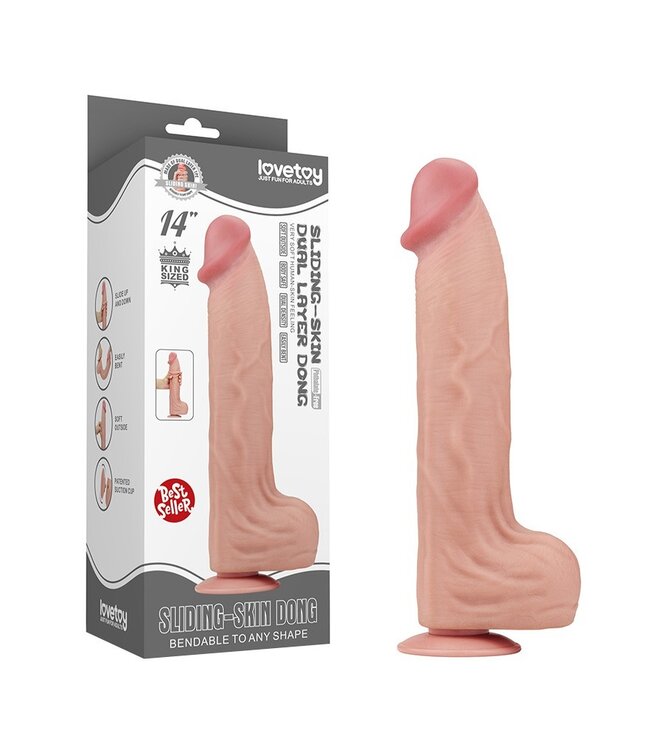 Rimba LoveToy - Sliding Skin Dildo 36 cm - Nude