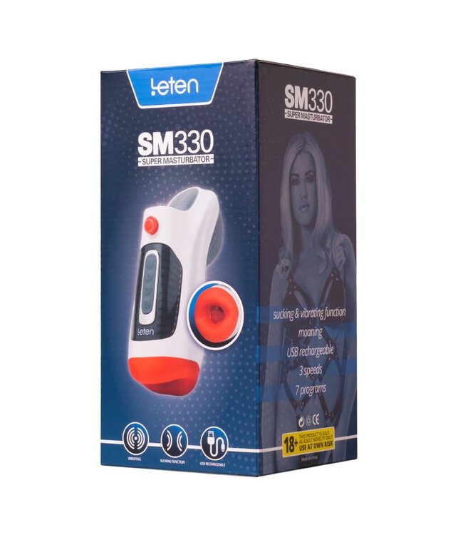 Rimba Leten - SM 330 - Automatische Masturbator met Vibrerende, Zuigende en Kreunende Functie