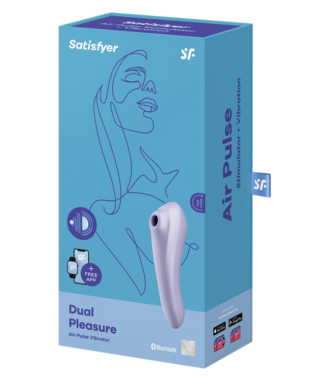 Rimba Satisfyer Dual Pleasure Mauve / incl. Bluetooth and App