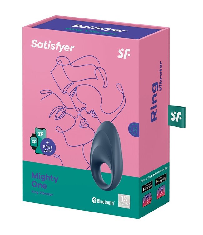Rimba Satisfyer Cock Ring Mighty One / incl. Bluetooth and App