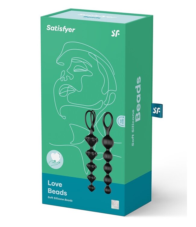 Rimba Satisfyer Love Beads Black (set of 2)