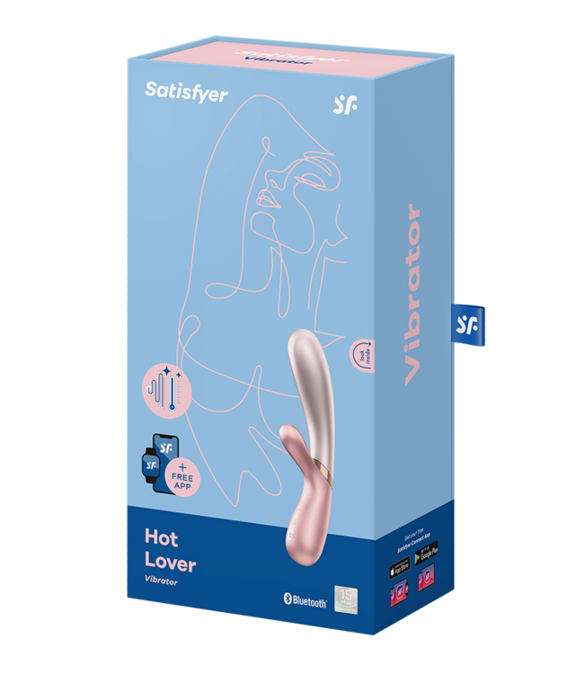 Rimba Satisfyer - Hot Lover - Verwarmde Vibrator - Roze / Donkerroze