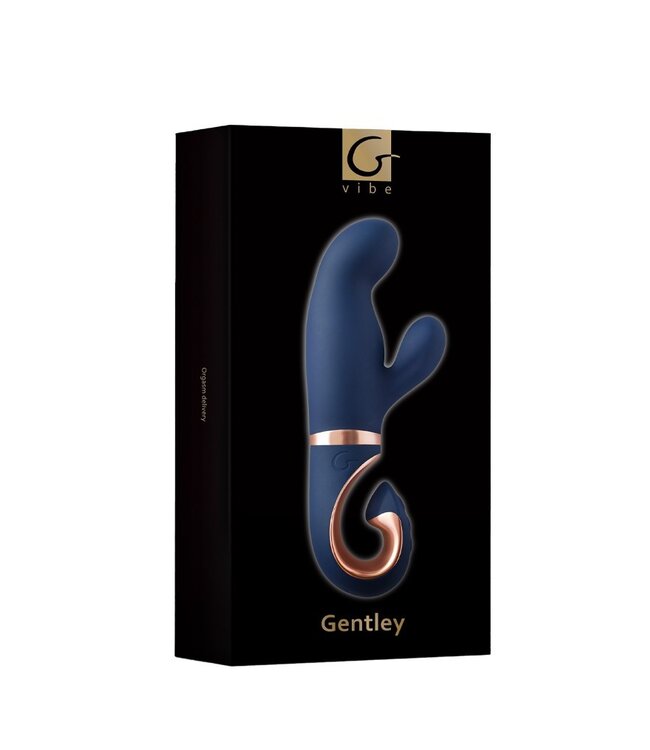 Rimba Gvibe - Gentley - Rabbit Vibrator - Blauw & Goud