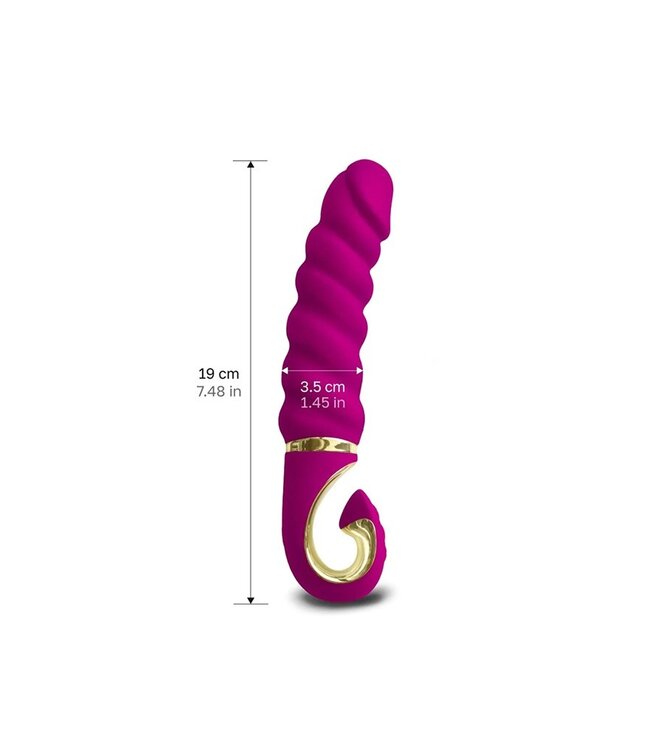 Rimba Gvibe - GJack Mini - Geribbelde Vibrator - Fuchsia