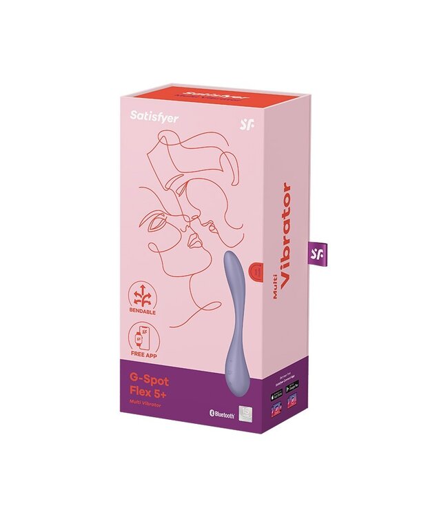 Rimba Satisfyer - G-Spot Flex 5+ - Flexibele G-Spot Vibrator (met App Control) - Lila