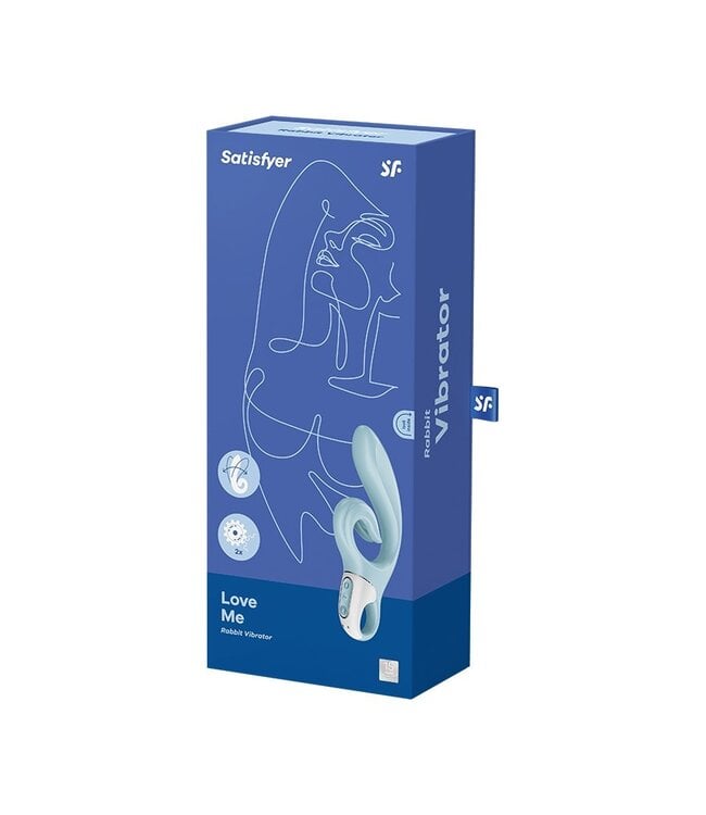 Rimba Satisfyer - Love Me - Rabbit Vibrator - Lichtblauw