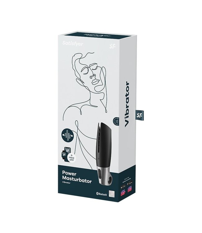 Rimba Satisfyer - Power Masturbator (met App Control) - Masturbator  - Zwart & Zilver