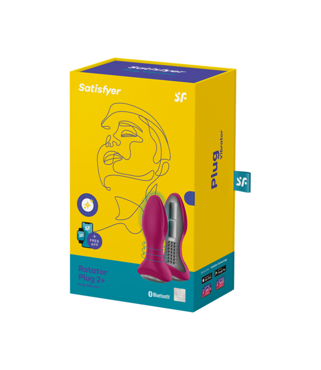 Rimba Satisfyer - Rotator Plug 2+ - Anale Vibrator - Rood