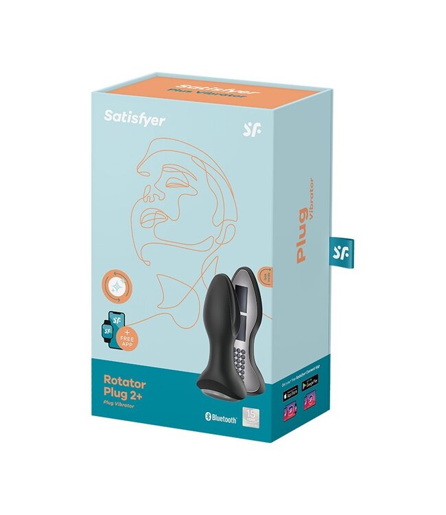 Rimba Satisfyer - Rotator Plug 2+ - Anale Vibrator - Zwart
