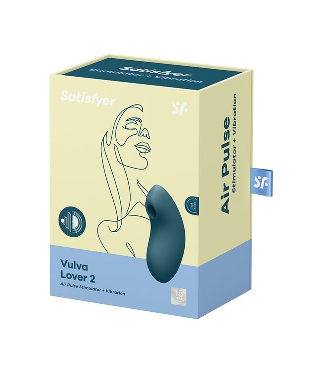Rimba Satisfyer - Vulva Lover 2 - Luchtdruk Vibrator - Blauw