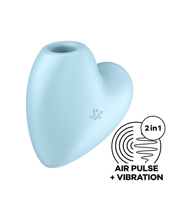 Rimba Satisfyer - Cutie Heart - Luchtdruk Vibrator - Blauw