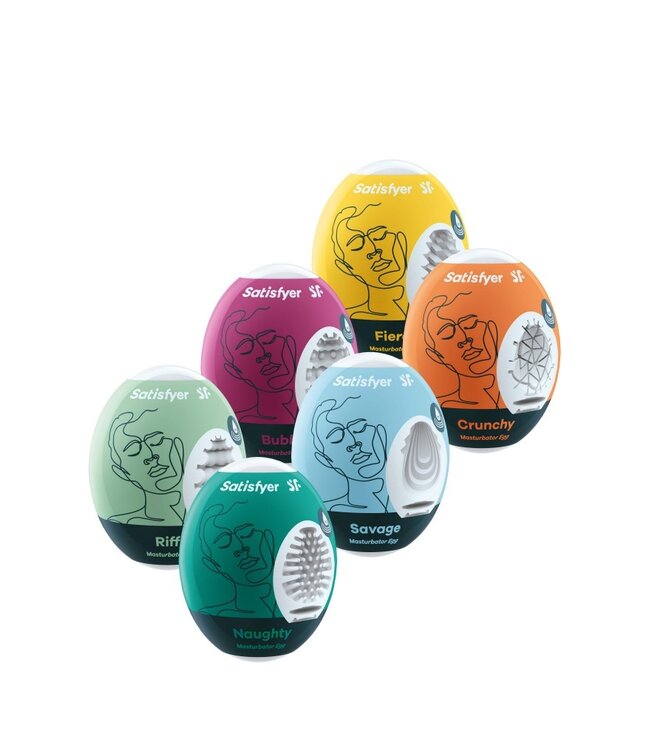 Rimba Satisfyer - Masturbator Ei Set (6 stuks)