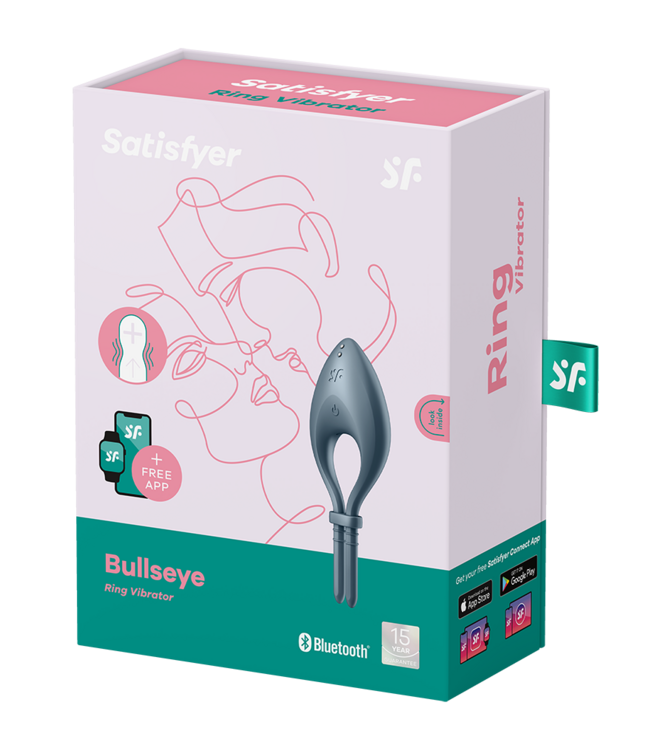 Rimba Satisfyer - Bullseye - Cockring Vibrator - Donkerblauw