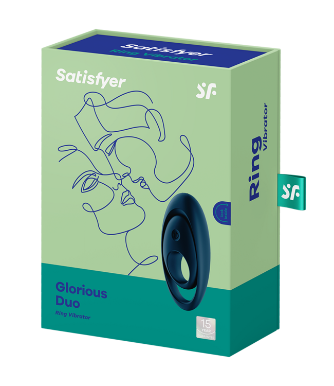 Rimba Satisfyer - Glorious Duo - Cockring Vibrator - Blauw