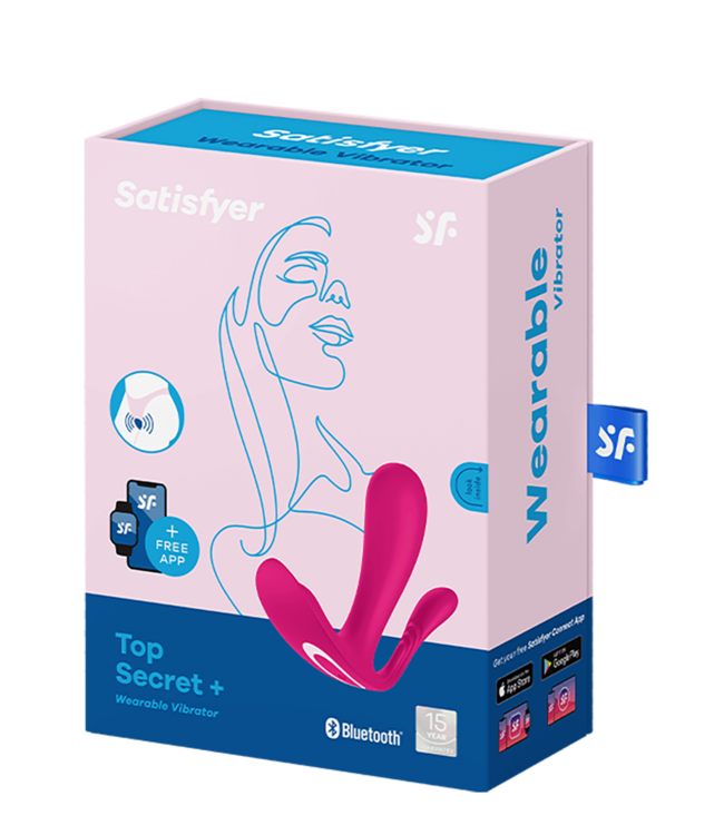 Rimba Satisfyer - Top Secret+ - Draagbare vibrator met anale stimulator - Roze