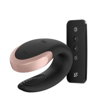 Rimba Satisfyer - Double Love - Luxe Partner Vibrator - Zwart