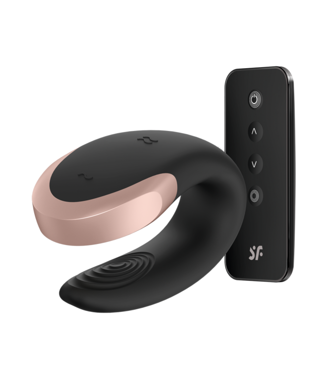 Rimba Satisfyer - Double Love - Luxe Partner Vibrator - Zwart