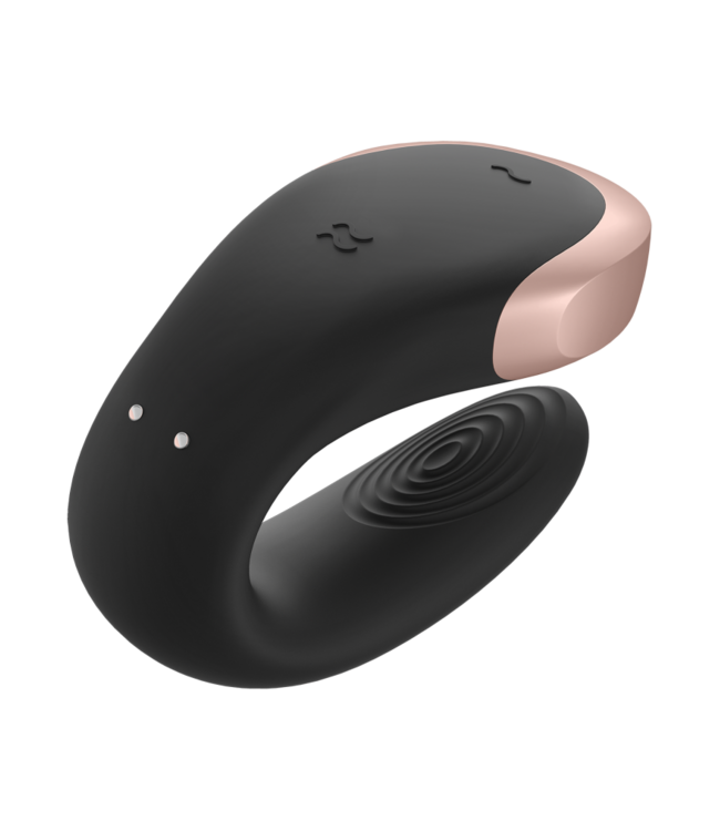Rimba Satisfyer - Double Love - Luxe Partner Vibrator - Zwart