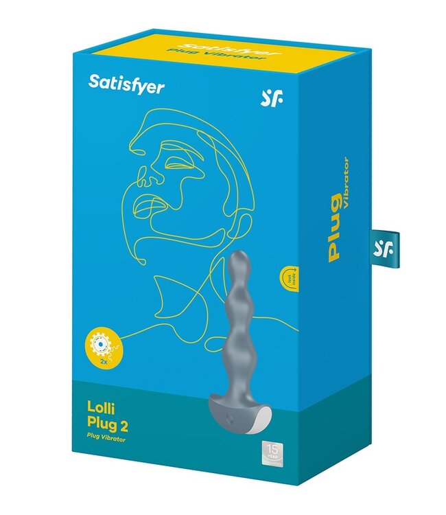 Rimba Satisfyer - Lolli Plug 2 - Vibrerende Anale Plug - Grijs