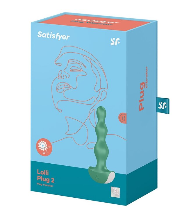 Rimba Satisfyer - Lolli Plug 2 - Vibrerende Anale Plug - Groen