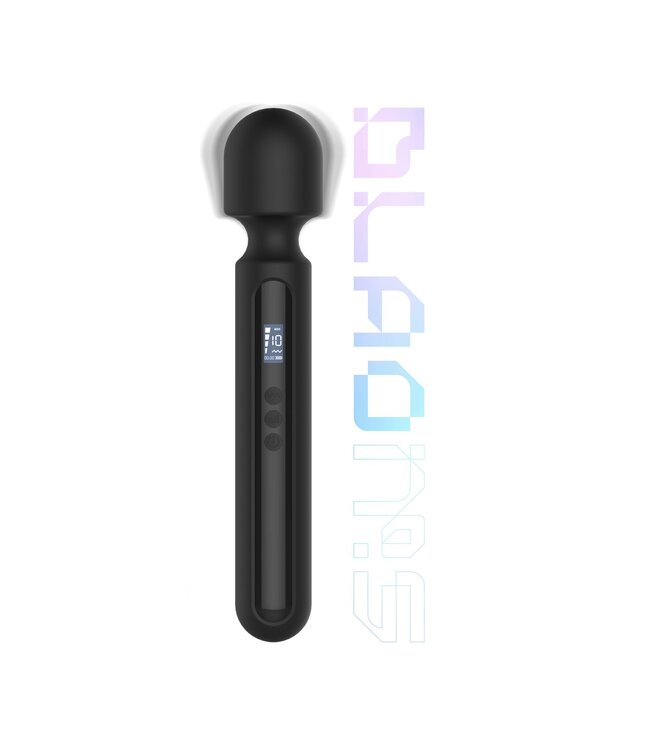 BLAQ BLAQ - Digitale Super Wand Vibrator - Zwart