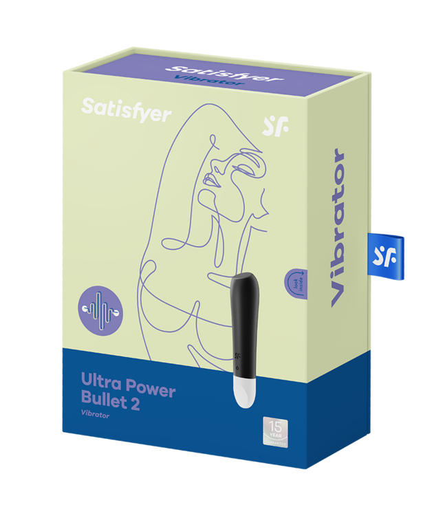 Rimba Satisfyer - Ultra Power Bullet 2 - Bullet Vibrator - Zwart
