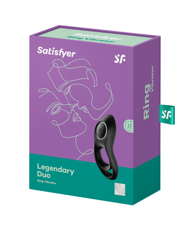 Rimba Satisfyer - Legendary Duo - Cockring Vibrator - Zwart