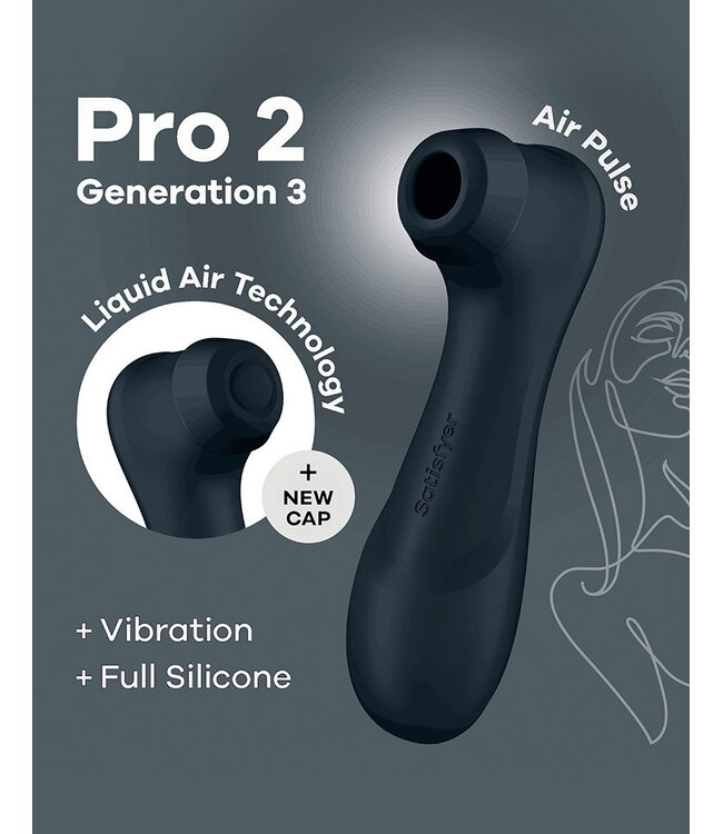 Rimba Satisfyer - Pro 2 Generation 3 - Luchtdruk Vibrator - Zwart