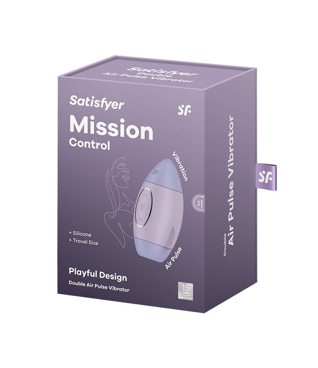 Rimba Satisfyer - Mission Control - Luchtdruk Vibrator - Paars