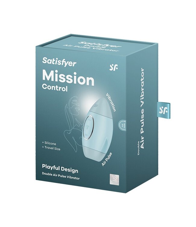 Rimba Satisfyer - Mission Control - Luchtdruk Vibrator - Blauw