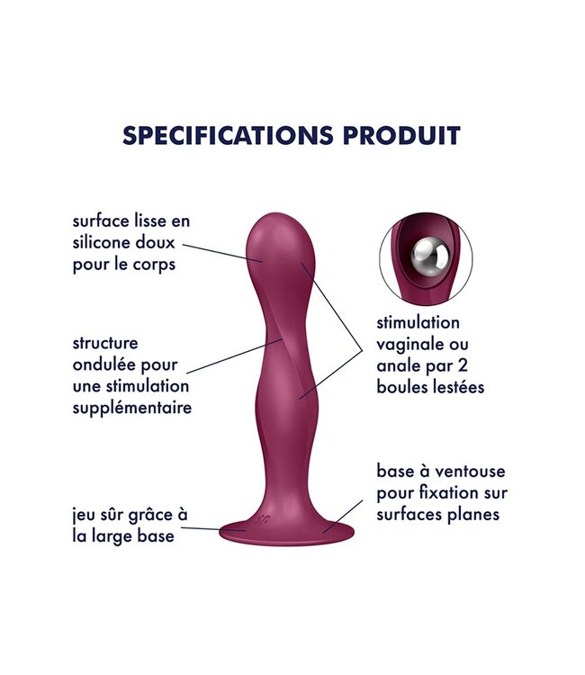 Rimba Satisfyer - Dubbele Bal-R - Rood
