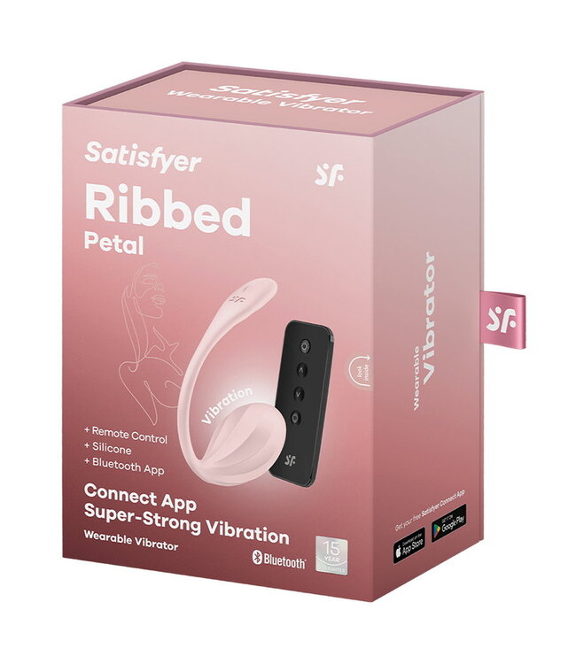 Rimba Satisfyer - Ribbed Petal Rose - Roze