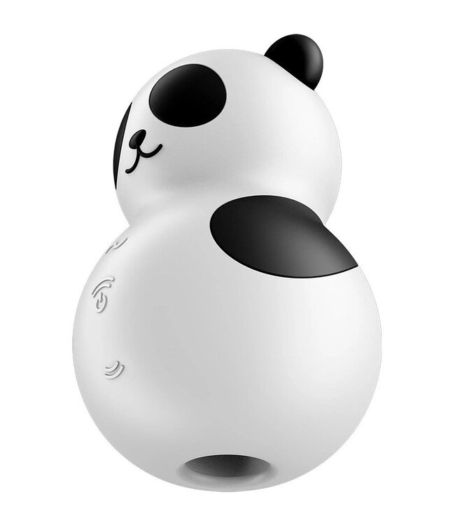 Rimba Satisfyer - Pocket Panda - Dubbele Air Pulse Vibrator - Zwart/Wit