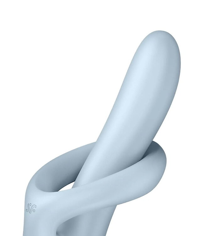 Rimba Satisfyer - Heat Flex 4 - Verwarmende Rabbit Vibrator - Blauw
