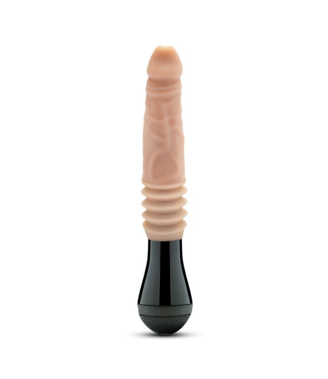 Dr Skin Dr. Skin Silicone - Dr. Knight - Stotende en Vibrerende Dildo - Beige