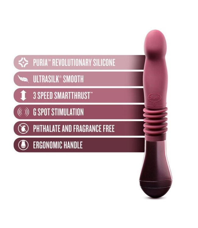 Temptasia Temptasia - Trixie Stotende Dildo - Wijnrood